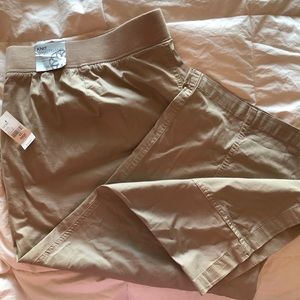 Knit Waistband Capri